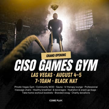 Cover Image for CISO Games GYM @ Black Hat