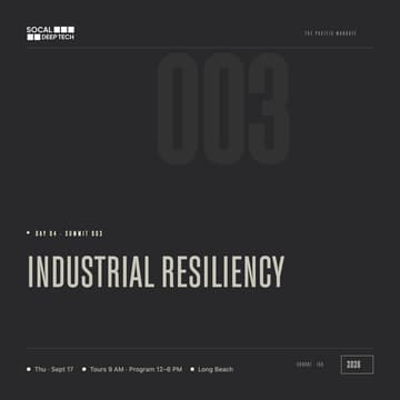 Cover Image for INDUSTRIAL RESILIENCY: SUMMIT 003
