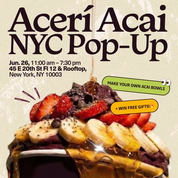 Cover Image for Free Açai Bowls - Açai Cafe Day @Verci