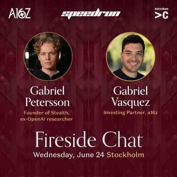 Omslagsbild för a16z @ Norrsken House Stockholm