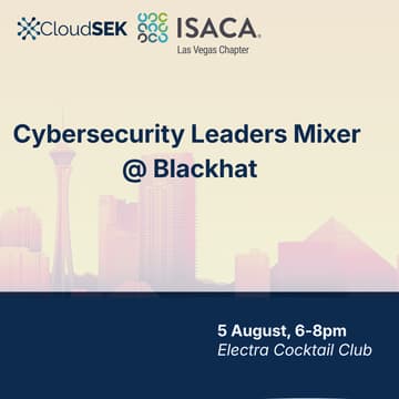Cover Image for Cybersecurity Leaders Mixer @ Blackhat