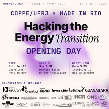 Cover Image for COPPE & Made in Rio Hackathon: Opening Day