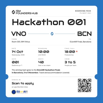 Cover Image for ISM Founders Hub - Hackathon 001