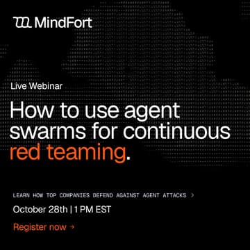 Cover Image for How To Use Agent Swarms For Continuous Red-Teaming | Webinar