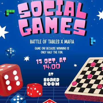 Cover Image for Social Games Afternoon: Battle of the Tables × Mafia
