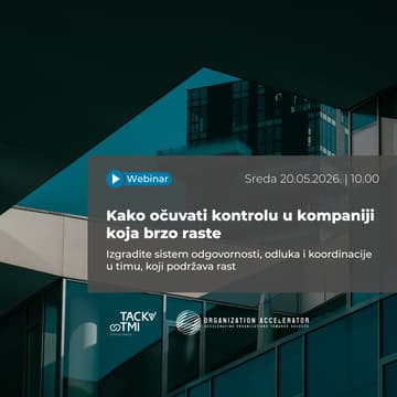 Cover Image for Vebinar: Kako očuvati kontrolu u kompaniji koja brzo raste