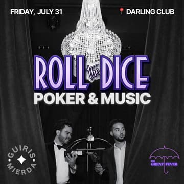 Cover Image for ROLL THE DICE | Poker & Music ♦️♣️