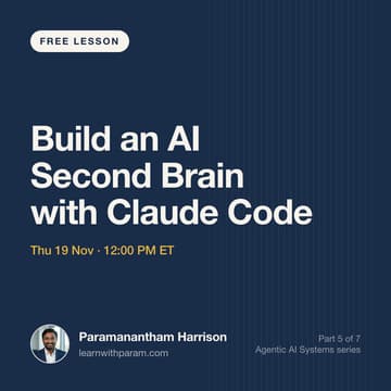Cover Image for Build an AI Second Brain with Claude Code