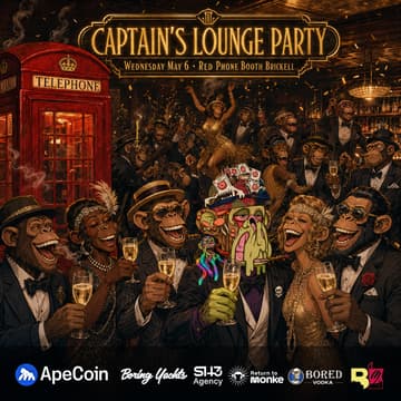 Cover Image for Captain´s Lounge Party Powered by Apecoin & Boring Yachts