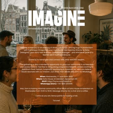 Cover Image for IMAGINE Amsterdam Gathering