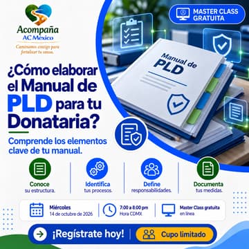 Cover Image for Master Class ¿Cómo elaborar el Manual de PLD para tu Donataria?