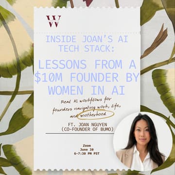 Cover Image for Inside Joan’s AI Tech Stack: Lessons from a $10M Founder by Women in AI