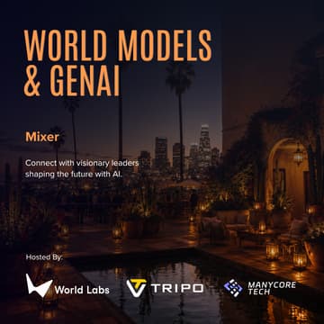 Cover Image for World Models & GenAI Mixer @ SIGGRAPH