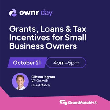 Cover Image for Grants, Loans & Tax Incentives for Small Business Owners with GrantMatch