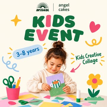 Cover Image for Kids Creative Collage | Aritual & Angel Cakes Monaco