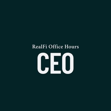 Cover Image for RealFi Office Hours #6: Ask the CEO, with John O'Connor