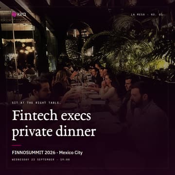 Cover Image for Fintech Jefes Private Dinner - by Kira