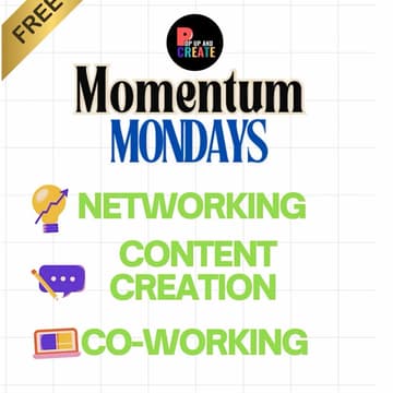 Cover Image for Momentum Monday Free Co-Working & Content Creation