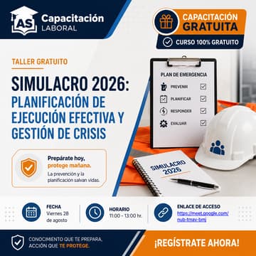 Cover Image for Simulacro 2026: Planificación de Evacuación Efectiva y Gestión de Crisis