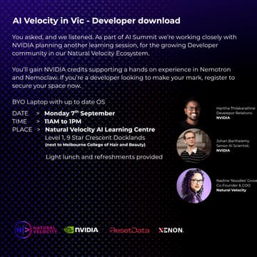Cover Image for AI Velocity in Vic - Developer download