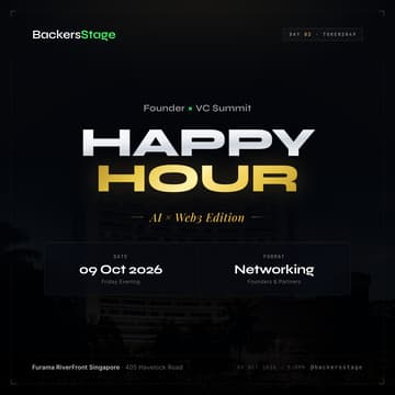 Cover Image for Founder x VC Summit: AI x Web3 Edition | Happy Hour | Token2049 Week 🇸🇬