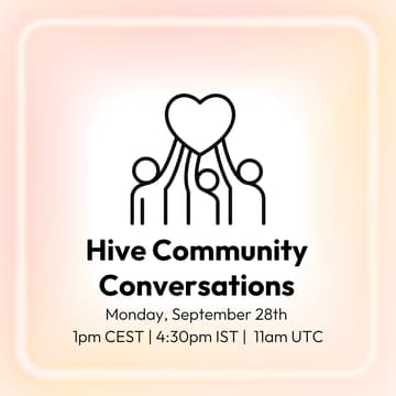 Cover Image for Hive Community Conversations