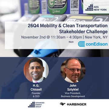 Cover Image for AEG New York 26Q4 Mobility & Clean Transportation Stakeholder Challenge