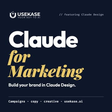 Cover Image for Claude for Marketing: Build Your Brand in Claude Design