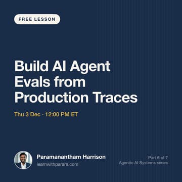 Cover Image for Build AI Agent Evals from Production Traces