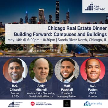 Cover Image for Chicago Real Estate Dinner: Building Forward: Campuses & Buildings