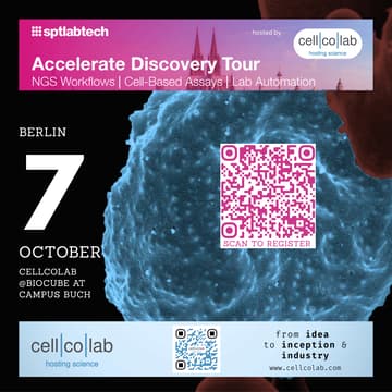 Cover Image for sptlabtech *Accelerate Discovery Tour* hosted by Cellcolab, Berlin