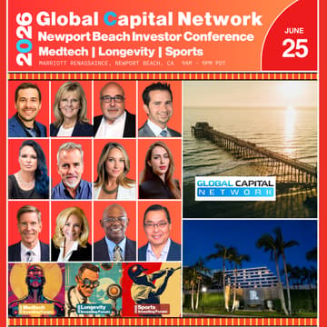 Cover Image for GCN Newport Beach Investor Conference AI * Longevity * Medtech * Sports