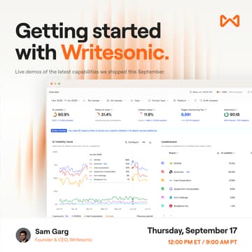 Cover Image for Getting started with Writesonic