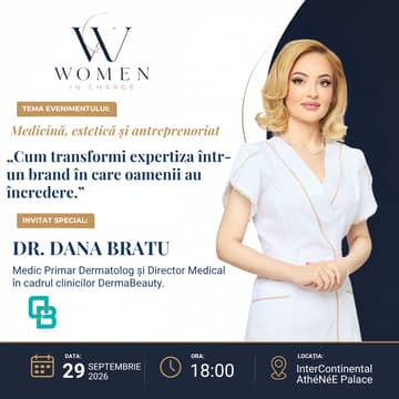 Cover Image for WIN #14 – Medicină, estetică & antreprenoriat: Cum transformi expertiza într-un brand în care oamenii au încredere – Dr. Dana Bratu