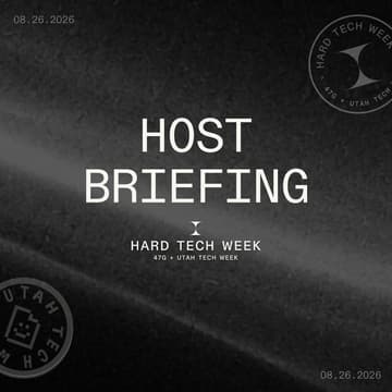 Cover Image for Hard Tech Week Host Briefing