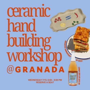 Cover Image for Clay & Chill: Ceramic Handbuilding Workshop at Granada