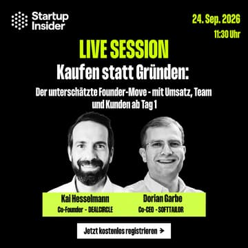 Cover Image for Kaufen statt Gründen: Der unterschätzte Founder-Move - mit Umsatz, Team und Kunden ab Tag 1