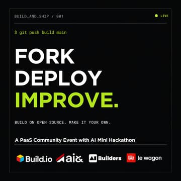 Cover Image for Build and Ship: A PaaS Community Event