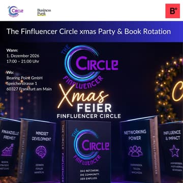 Cover Image for The Finfluencer Circle xmas Feier mit Book Rotation bei Bearing Point 2026