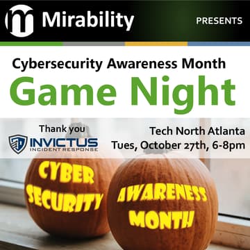 Cover Image for Cybersecurity Awareness Month Game Night