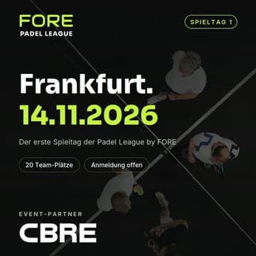 Cover Image for FORE Padel League – Spieltag 1 | Frankfurt