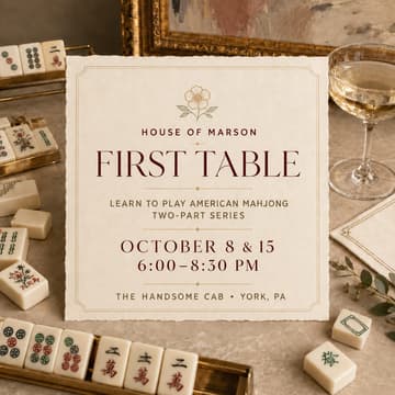 Cover Image for First Table: Learn to Play American Mahjong (2 Classes)