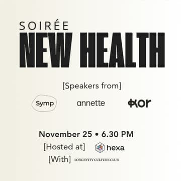 Cover Image for New Health · Soirée de lancement