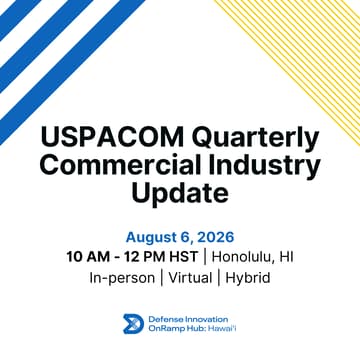 Cover Image for USPACOM Quarterly Commercial Industry Update - AUGUST 2026