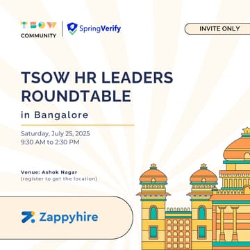Cover Image for TSOW HR Leaders Roundtable in Bangalore