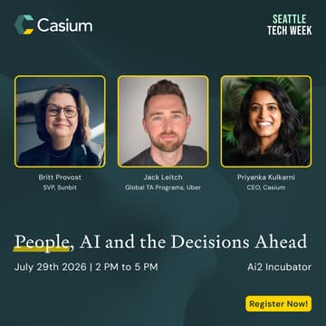 Cover Image for People, AI, and the Decisions Ahead | Casium & AI2 Incubator
