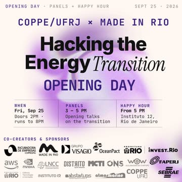 Cover Image for COPPE & Made in Rio Hackathon: Opening Day