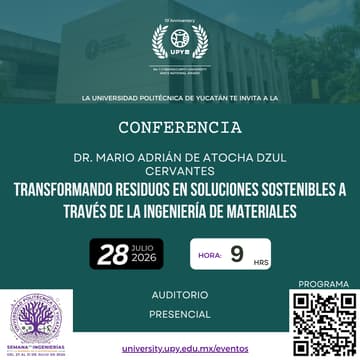 Cover Image for Transformando residuos en soluciones sostenibles a través de la ingeniería de materiales