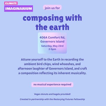 Cover Image for Composing with the Earth on Governors Island