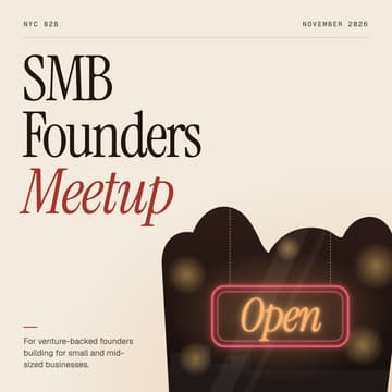 Cover Image for NYC B2B: SMB Founders & Investors Meetup